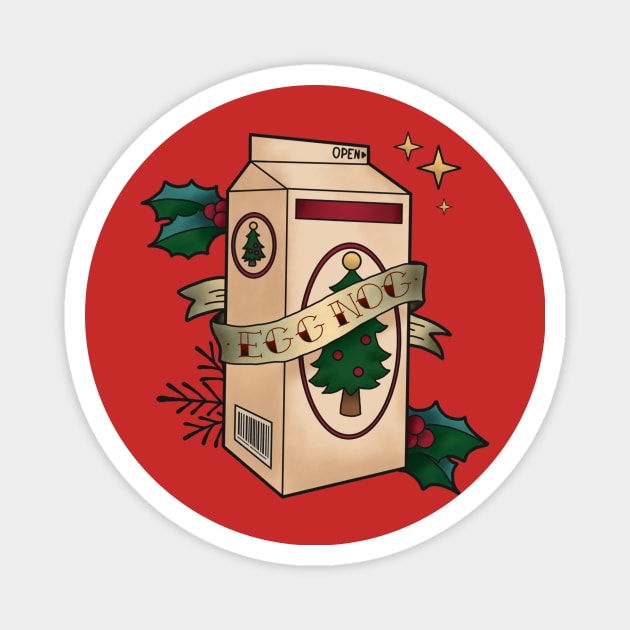 Egg to the Nog Magnet by Owllee Designs